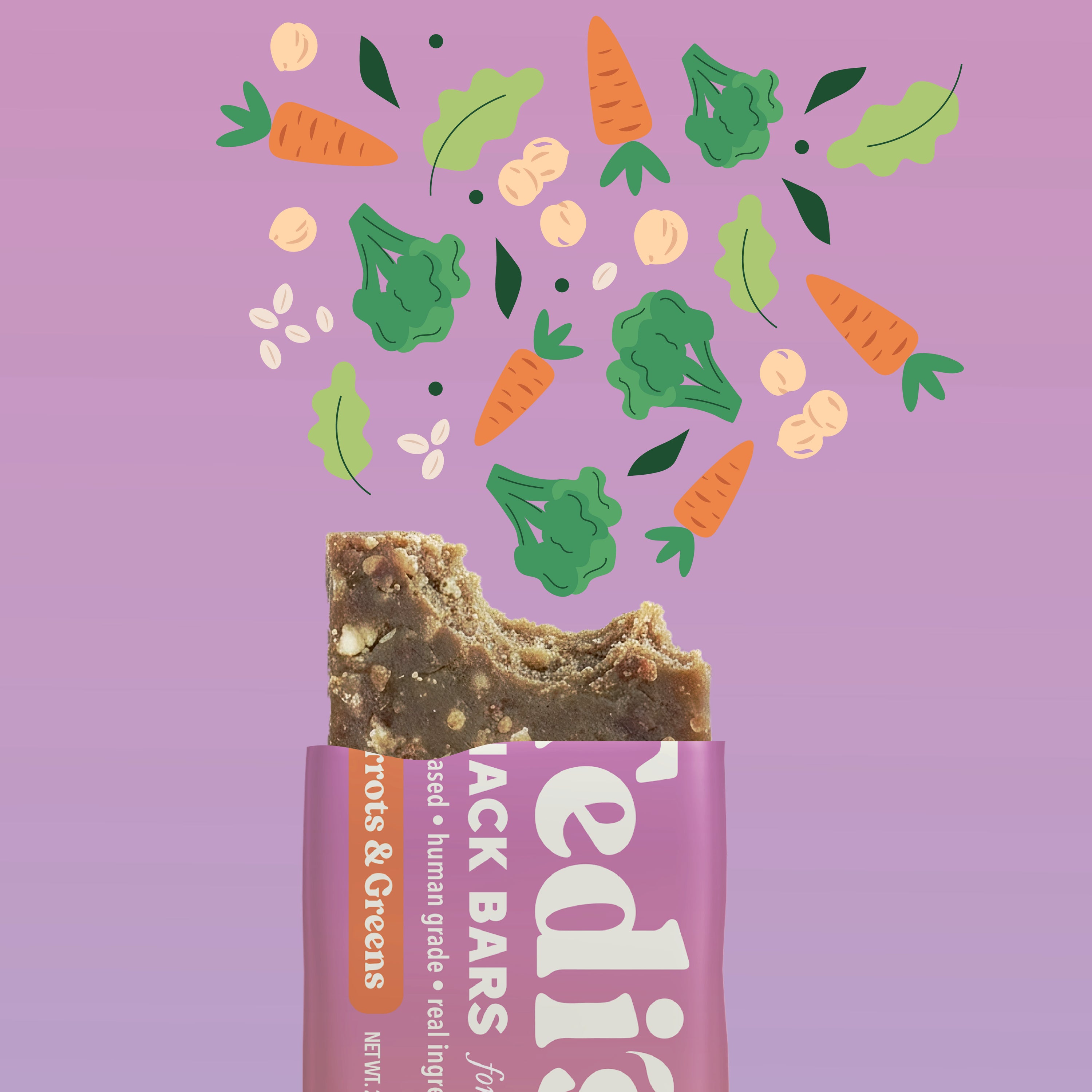 Carrots & Greens Snack Bars