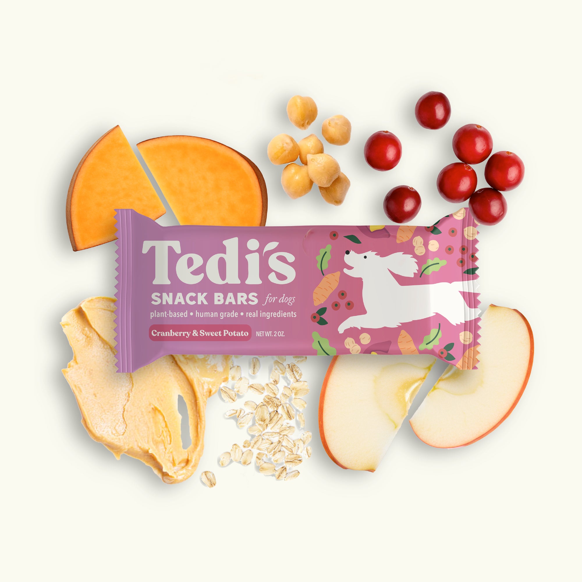 Cranberry & Sweet Potato Snack Bars