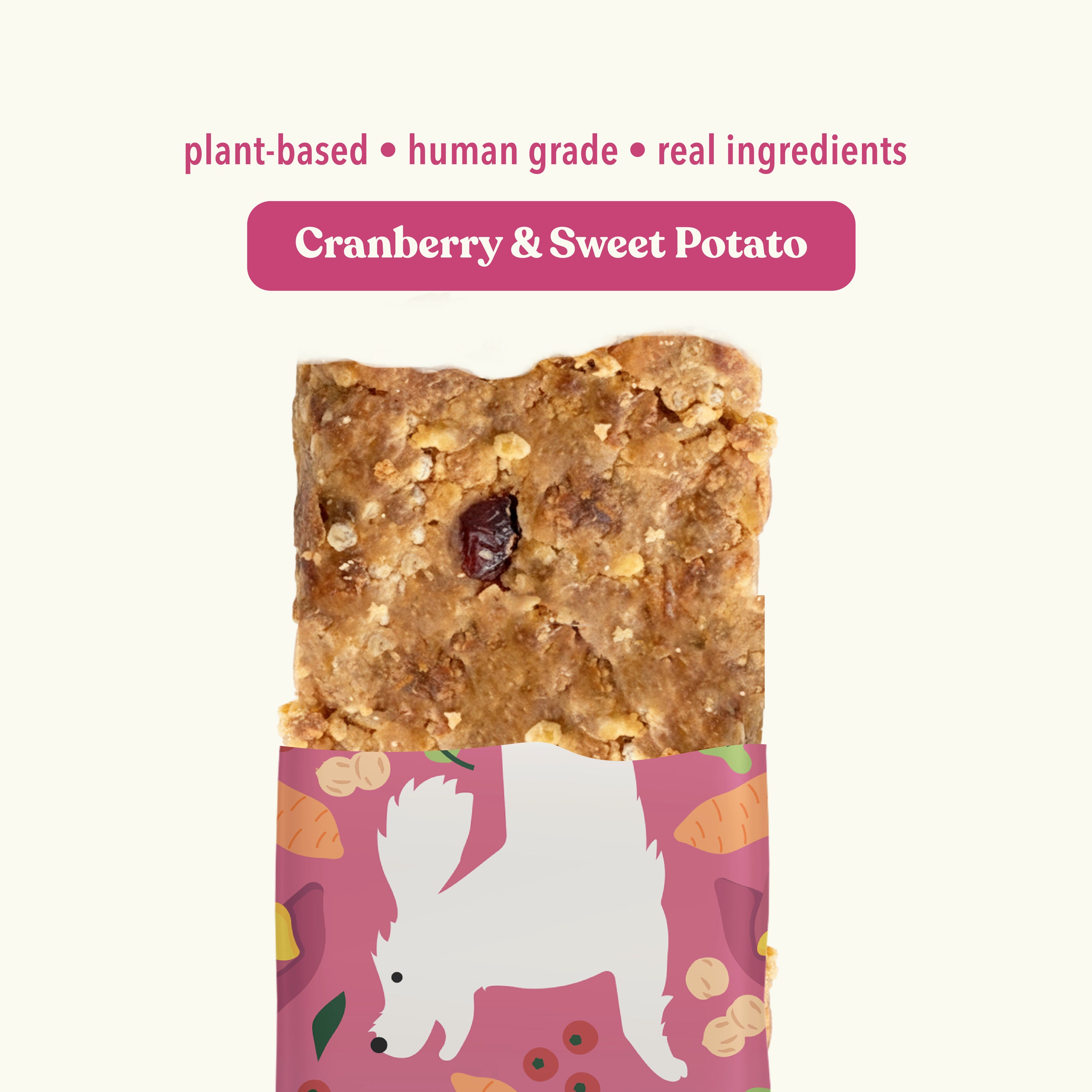 Cranberry & Sweet Potato Snack Bars